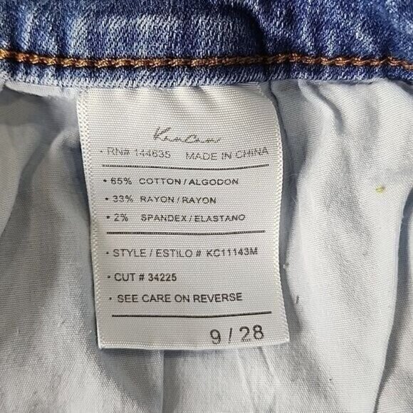 Kancan 9 distressed shorts Jean Mid-rise Cut Off Juniors 9  28 - Picture 4 of 6